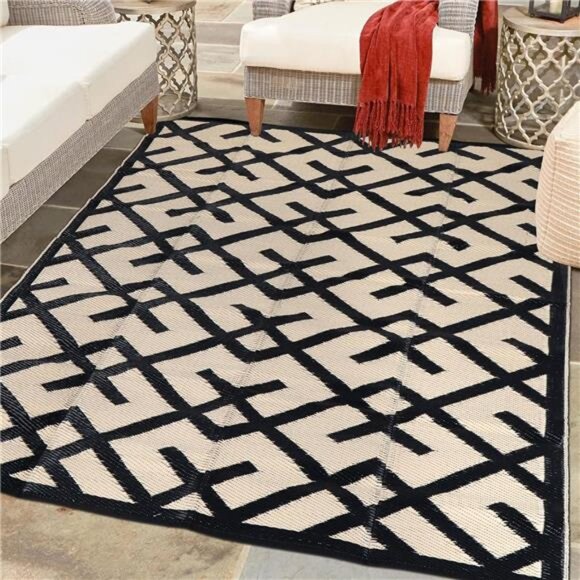 Reversible Mats - Plastic Straw Rug,Outdoor Rug,Modern Area Rugs,Large Floor Mat - Picture 1 of 7